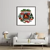 Christmas Fireplace-11CT Stamped Cross Stitch 20*20cm/7.87*7.87in