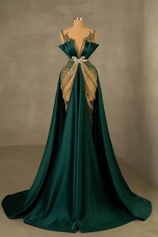 sachin and babi light blue dress Embroidered Mesh Maxi Dress Emerald Green- Formal Evening/Wedding Gown  GODDIVA