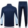 Joyfball 2024/2025 France Long Zipped Jacket Royal Blue Football Jersey 1:1 Thai Quality 