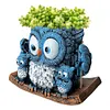 Swing Owl Resin Hanging Planter Cute Creative Vase Gift for Women Mother Teacher