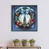 Diamond Painting-DIY Full Round Drill Stained Glass Christmas Wreath