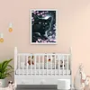 >SALE<DIY Full Round Drill Diamond Painting 5D Black Cat Poster Kit (NH2054)