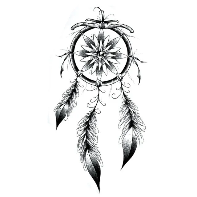 Waterproof Temporary Tattoo Stickers Butterfly Tiger Feather  Design Tattoo Children Black Body Art Fake Tattoos for Men Women