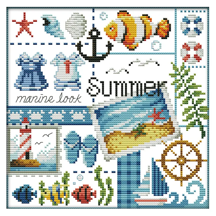 14CT  Stamped  Cross Stitch - 27*26CM gbfke