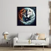 Tai Chi Wolf-11CT Stamped Cross Stitch 50*50cm/19.69*19.69in