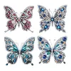 4Pcs Diamond Painting Brooch Butterfly Brooch Jewelry Kit DIY Diamond Pins