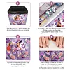 (US Local)DIY Diamond Painting Storage Box Canvas Organizer Box Diamond Painting Kit (C)