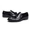 Formal Mens Brown Dress loafers Shoes With Tassels