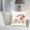 Flower Cat-Pillow Case-3 strands 11CT Stamped Cross Stitch-46*46CM