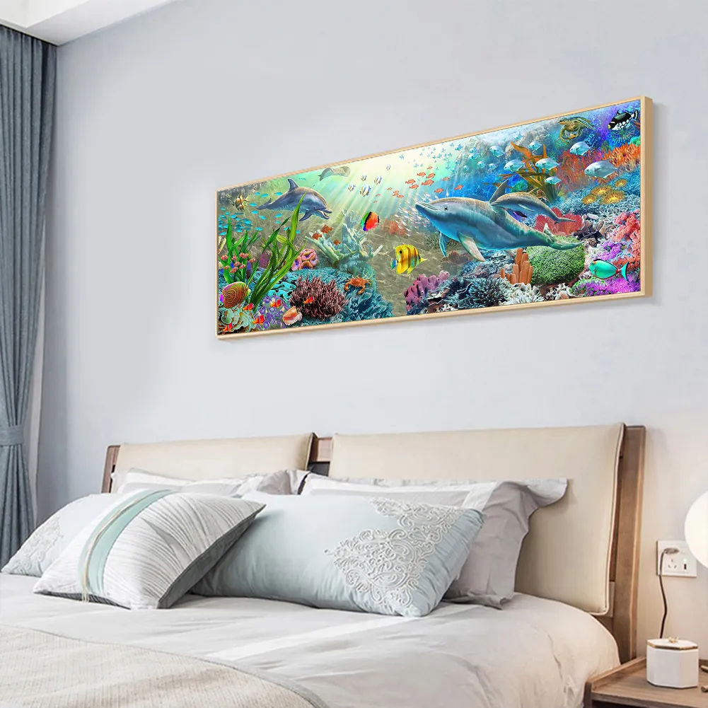 11ct 3-Strand Stampted Cross Stitch - Sea World(90*30cm)
