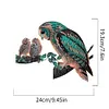 (US Local)Owl Diamond Painting Art Door Right Angle Sign for Indoor Outdoor Wall