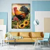 Golden Rooster Independence - 11CT Stamped Cross Stitch - 40*50cm - Animal