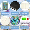 Butterfly 5D DIY Diamond Art Painting Notebook Kit 50 Pages A5 Rhinestone Art Painting Notebook Kit for Adults Beginners Holiday Birthday Gift