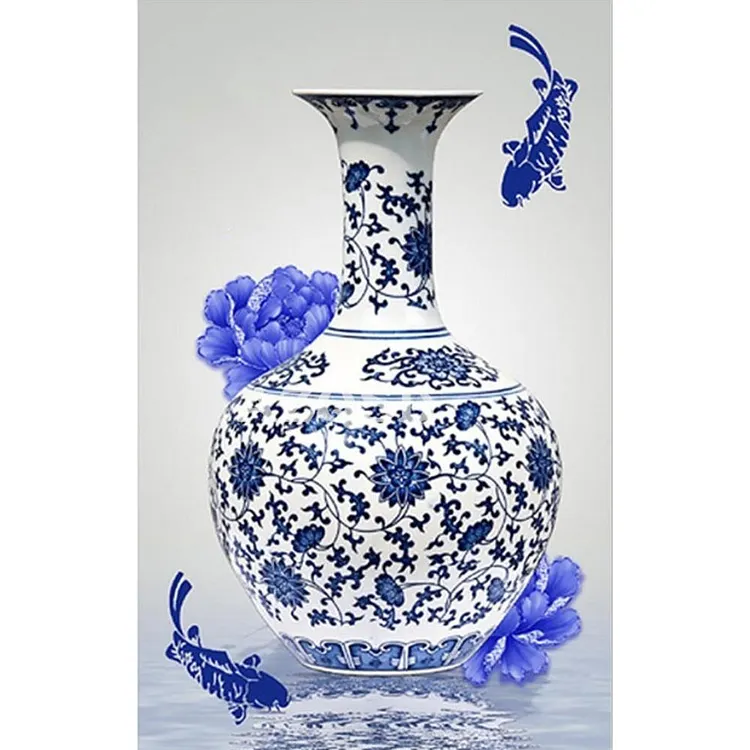 Vase Part Manual Special Part Drill Diamond Painting 40X60CM(Canvas) gbfke
