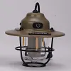 Retro Rechargeable Camping Lantern Waterproof LED Light for Hiking Fishing, Retro Pine Cone Shape, Night Light Function, Lightweight and Portable