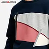 Jack Jones Brand New smart casual geometric pattern o-neck space cotton fabric sweatsuit men |218133513