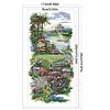 (Stamped/Counted) Garden Path-14CT Cross Stitch 17*34cm/6.69*13.39in