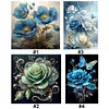 (Multi Style)Flowers-Full Embroidery 3 Strands 11CT Stamped Cross Stitch-40*40CM