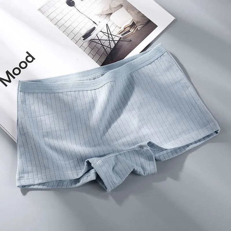 Women's Cotton Underwear Panties Sexy Solid Boxers Fashion Comfort Girl Boxers Mid Waist Seamless Underpants Female Lingerie