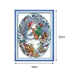 (Winter) (Counted/Stamped) 11CT/14CT Snowman Friends  - Cross Stitch  22*18cm/8.66*7.09in(Brand)
