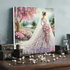 (Pre-Framed)Wedding Dress-Special Shape Diamond Painting Kit(25x25cm)