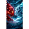 (US Local)Tiger-11CT Stamped Cross Stitch Kit(40x70cm)