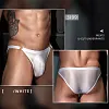 Men's Sexy Underwear Low-waist Briefs Muscle Temptation Men's Thong Silky Breathable Underpant Butt Lifter Cock Pouch Gay Men Brief