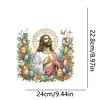 Acrylic Jesus Easter Egg 5D DIY Diamond Painting Hanging Pendant Kit