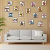16pcs Cartoon DIY Mini Round Diamond Painting for Table Decor No Frame15x15cm