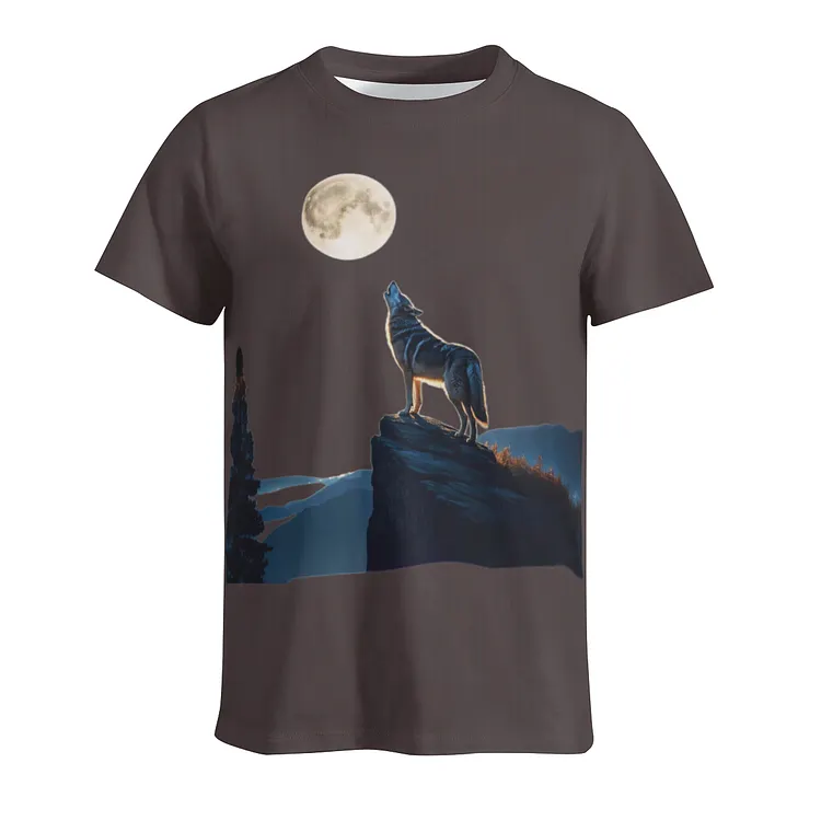 Wolf Shirt Brown