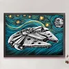 (Big Size)Star Wars Mechanical Spaceship - 11CT Stamped Cross Stitch - 60*45cm