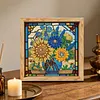 Butterfly DIY Special Shape Double sided Print Clear Diamond Art Kit Wooden Framed Diamond Painting Kit(20x20cm)