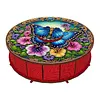 DIY Wooden Diamond Art Painting Storage Box Kit with Rotate Lid Diamond Art Painting Holder Box for Adults Beginners Home Office Decor