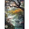Late Autumn In Jiangnan-11CT Stamped Cross Stitch 50*70cm/19.69*27.56in(Big Size)