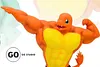 Muscle Show Series Pikachu, Charmander, Squirtle & Bulbasaur - Pokemon Resin Statue - GO Studios [In Stock]