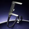 240W Braided Fast Charge Cable with Built-in Phone Stand Data Cable Charger Cord