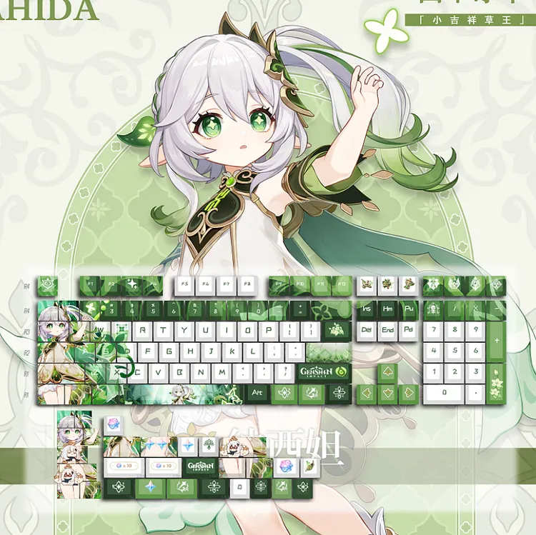 Genshin Toys Keycaps Genshin Girls