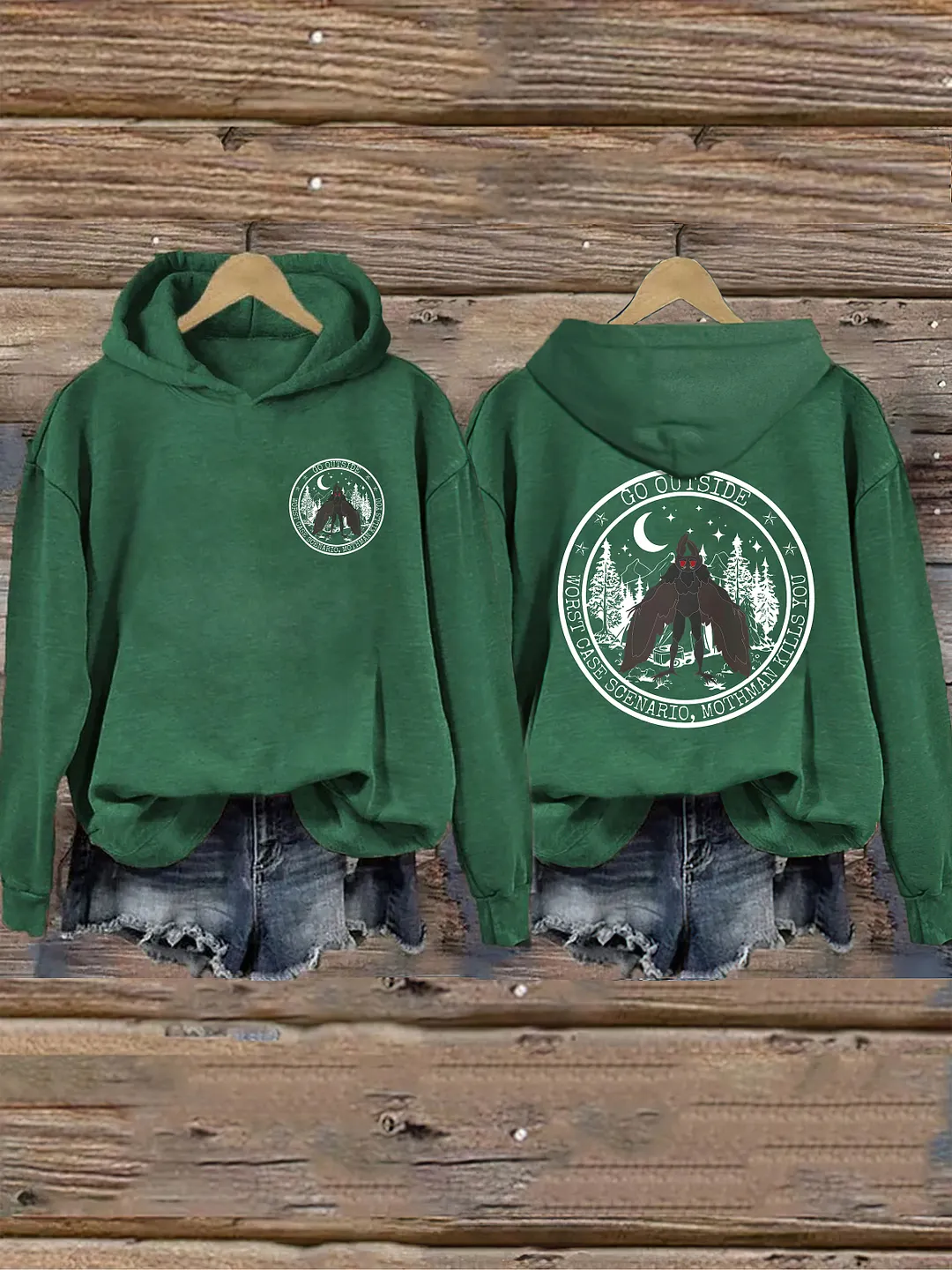 Go Outside Worst Case Scenario Mothman Hoodie 