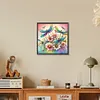 Diamond Painting-DIY Full Round Drill Flowers Dragonfly