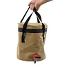 [US Local Warehouse] 10L Collapsible Bucket with Faucet Folding Water Container for Camping Hiking