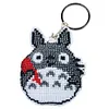 1PCS-Cartoon-Beaded Cross Stitch Keychain-6.5*7.5CM