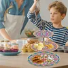 3 Tier Acrylic Mandala Diamond Painting Cake Snack Stand for Afternoon Tea