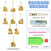 >SALE<9PCS Double Sided Special Shape Diamond Art Keyring (Pumpkin Sunflower Candle)