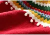 Kid Baby Girl New Year Retro Cashmere Sweater
