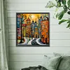 Diamond Painting-DIY Full Round Drill Abstract Street House