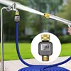 Digital Water Flow Meter IPX5 Waterproof Brass Inlet Outlet Flow Rate Test Meter
