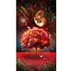 >SALE<5D DIY Full Round Drill Diamond Painting Moon Tree Kit Home Decoration (Y797)