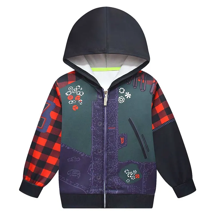 Kids Children Zombies 4: Dawn of the Vampires (2025)&nbsp;Zed Dark Hoodie Outfits Cosplay Halloween Costume