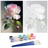 Pink Rose-Paint By Numbers Acrylic Painting 30*40CM