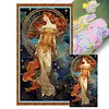 (Stamped/Counted) Star Goddess - 11CT Cross Stitch 50*90cm/19.69*35.43in